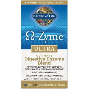 Garden of Life Ω-Zyme ULTRA kapsuly na podporu trávenia 90 cps