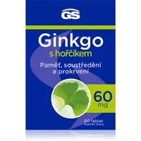 GS Ginkgo 60 mg s horčíkom tablety na podporu pamäti a koncentrácie 90 tbl