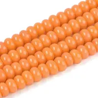 Opaque Spray Painted Glass Beads