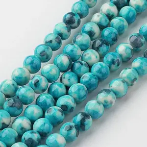 Natural Ocean White Jade Bead Strands