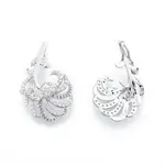 Brass Micro Pave Clear Cubic Zirconia Pendant