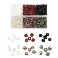 4500Pcs 6 Style 12/0 Glass Seed Beads