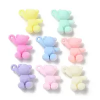 Flocky Acrylic Pendants