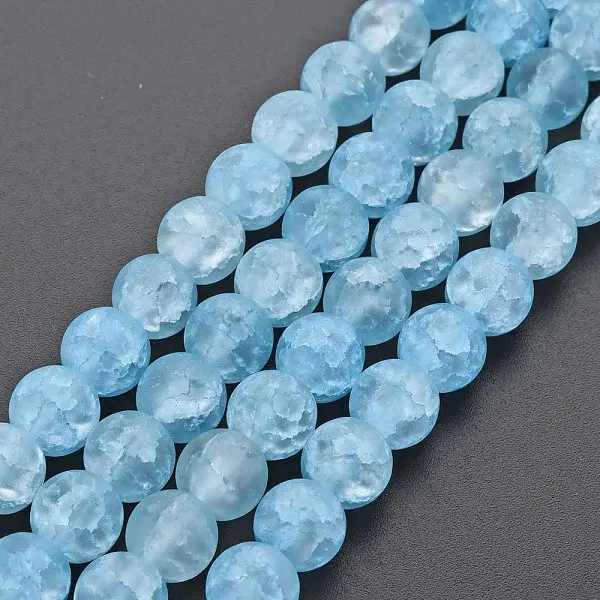 Crackle Glass Beads Strands