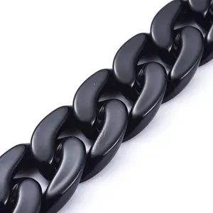Handmade Opaque Acrylic Curb Chains