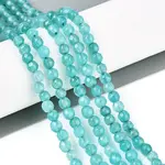 Dyed Natural White Jade Beads Strands