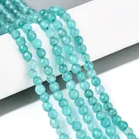 Dyed Natural White Jade Beads Strands