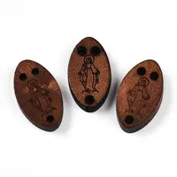 Natural Wood Oval Multi-Strand Links