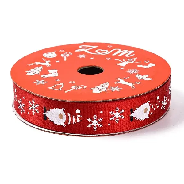 5 Yards Christmas Polyester Printed Ribbon