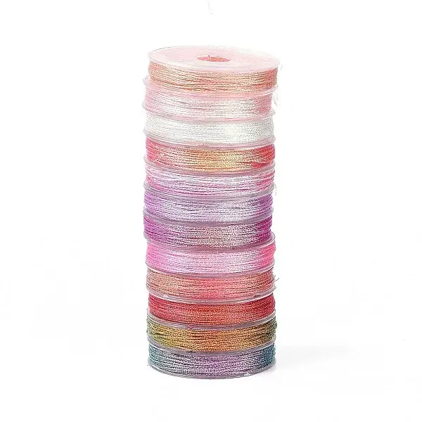 12 Rolls 12 Colors 6-Ply PET Polyester Cord