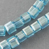 Electroplate Glass Beads Strands