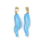 Handmade Lampwork with Brass Pendants