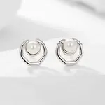 Simple and Elegant 925 Silver Stud Earrings for Women
