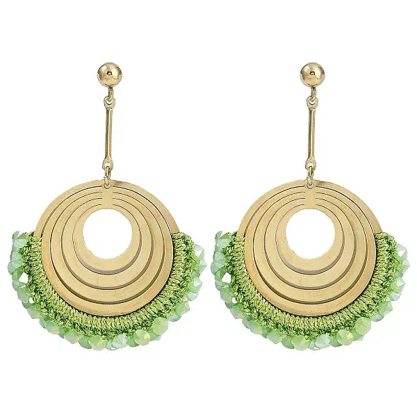Real 14K Gold Plated 304 Stainless Steel Boho Stud Earrings