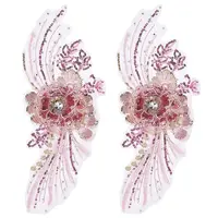 3D Flower Organgza Polyester Embroidery Ornament Accessories