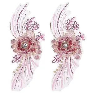 3D Flower Organgza Polyester Embroidery Ornament Accessories