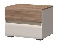 Noční stolek artemisia - dub tobacco/béžová