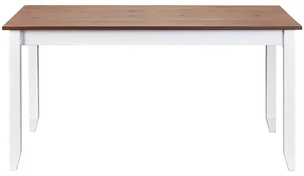 Jídelní stůl carson - bílá/hnědá