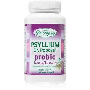 Dr. Popov Psyllium probio kapsle s probiotiky 120 cps
