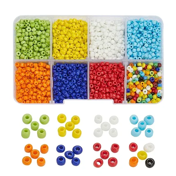 8 Colors Glass Seed Beads