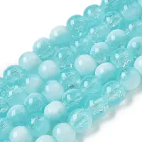 Crackle Glass Beads Strands