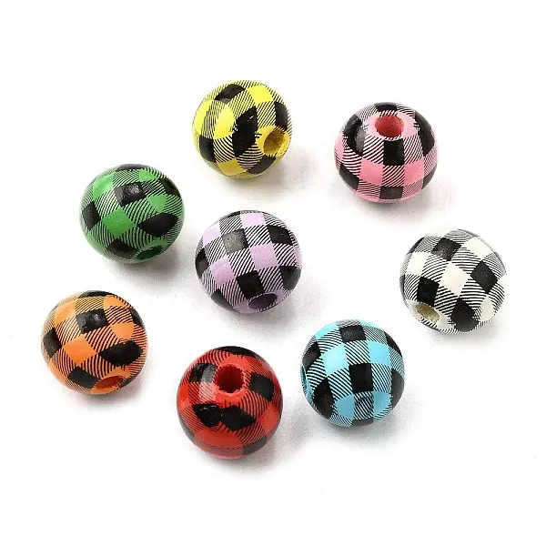 Printed Schima Wood Beads