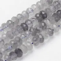 Natural Cloudy Quartz Beads Strands