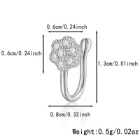 Fashionable S925 Silver Nose Clip with Star