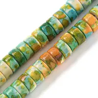 Baking Paint Synthetic Turquoise Beads Strands