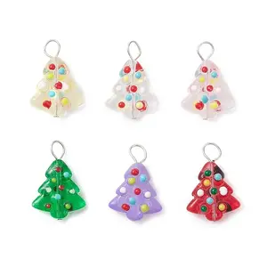 Handmade Bumpy Glass Enamel Pendants