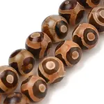 Natural Tibetan 3-Eye dZi Agate Beads Strands