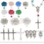 DIY Rosary Beaded Style Necklaces Bracelet Making Finding Kit