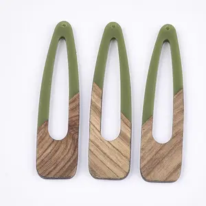 Resin & Walnut Wood Big Pendants