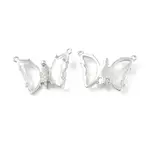 Brass Micro Pave Clear Cubic Zirconia Pendants