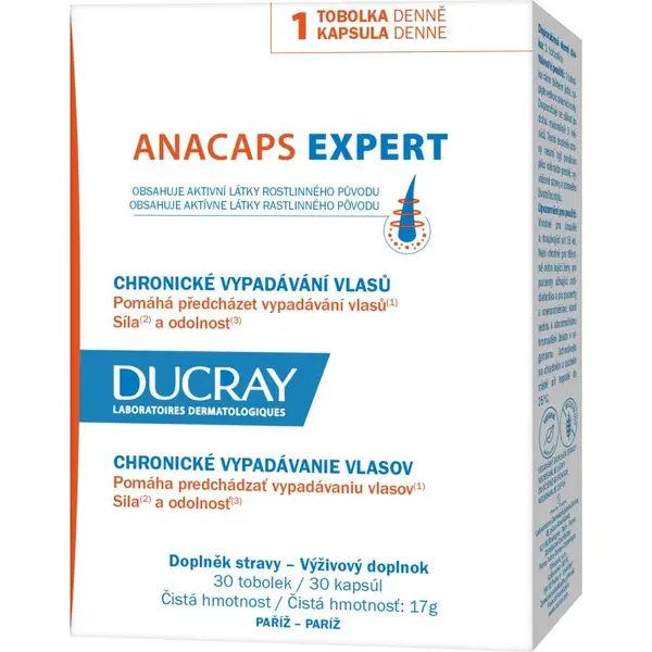 Ducray Anacaps Expert tobolky proti vypadávání vlasů 30 tbl