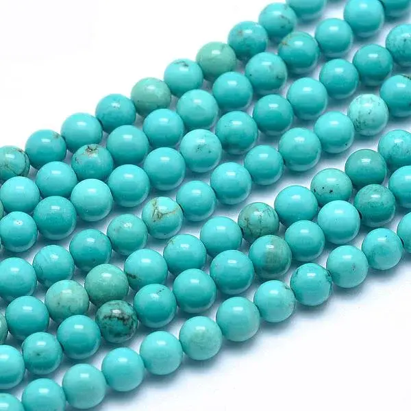 Natural Magnesite Round Beads Strands
