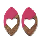 Resin and Walnut Pendants