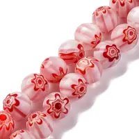 Handmade Millefiori Lampwork Beads Strands