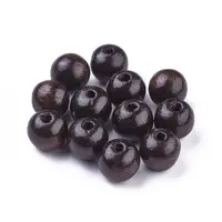Dyed Natural Wood Beads