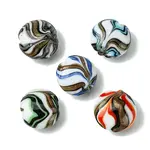 Handmade Gold Sand Lampwork Beads