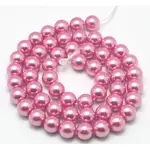 Eco-Friendly Dyed Glass Pearl Round Beads Strands