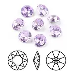 Pointed Back & Back Plated Glass Rhinestone Cabochons