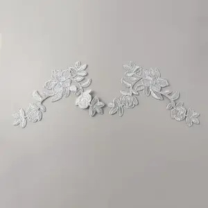 Flower Polyester Computerized Embroidery Sew on Patches