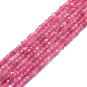 Natural Pink Tourmaline Beads Strands