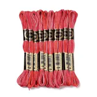 10 Skeins 6-Ply Polyester Embroidery Floss