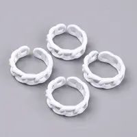 Spray Painted Alloy Cuff Rings