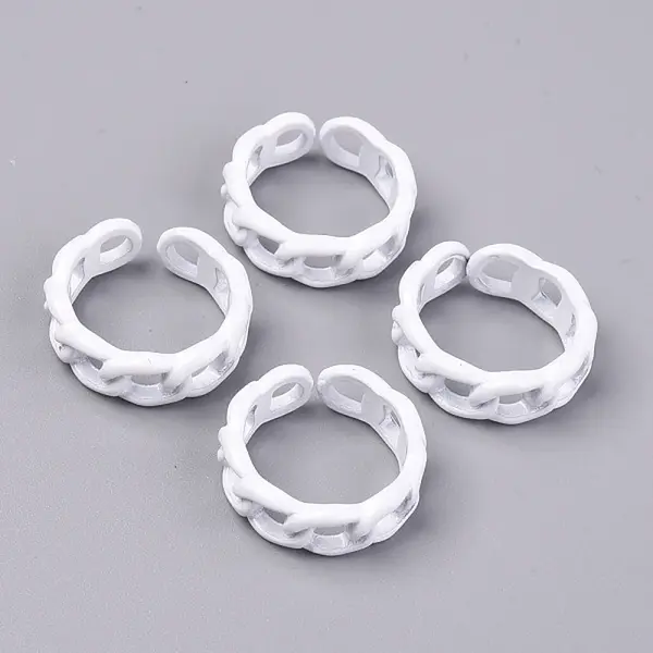 Spray Painted Alloy Cuff Rings
