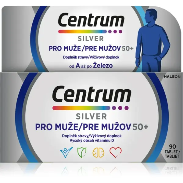 Centrum Multivitamín pro muže 50+ tablety s multivitamínovým komplexem 90 tbl