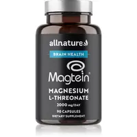 Allnature Magtein® Magnesium L-Threonate kapsle pro podporu normální činnosti nervové soustavy, svalů, zubů a snížení míry únavy 90 cps