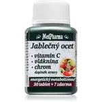 MedPharma Jablečný ocet + vláknina + vitamin C + chrom tablety pro podporu metabolismu 37 tbl